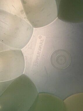 Vintage Tupperware Green Gelatin Mold with Lid